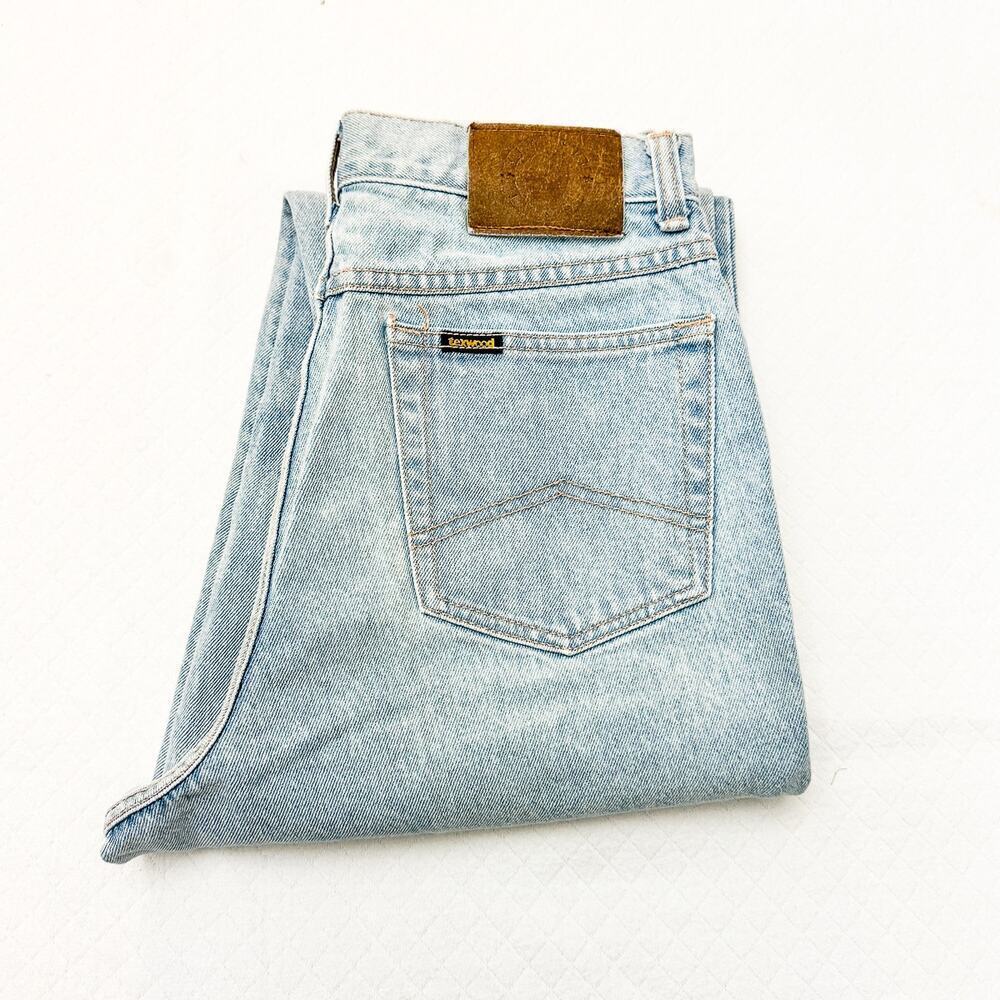 Texwood Light Wash Denim Jeans Vintage Mom Style Cropped Pants Size 28